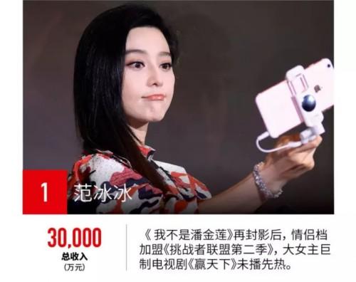 范冰冰收入来源_范冰冰一年的收入(3)