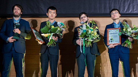 国际象棋世界杯快棋加赛6局 丁立人痛失胜机再得亚军