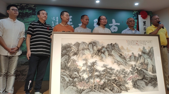 山水画家萧海春“安家”闵行古美  古雅大美师生书画联展今起开幕