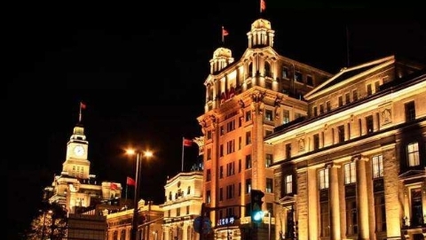 国庆外滩观灯记