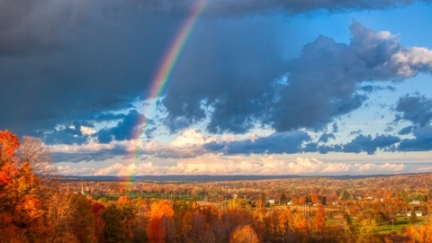 每个人看到的彩虹都不一样