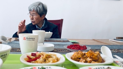 在敦煌研究院，与樊锦诗的一餐便饭
