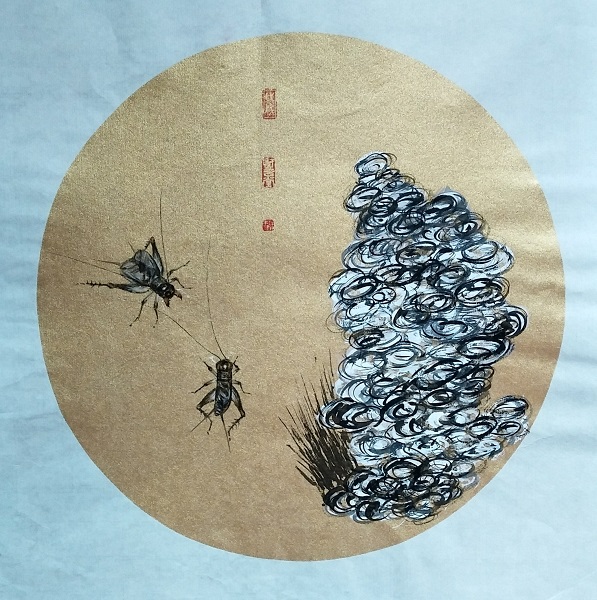 图说:徐本健向观者展现了蟋蟀画与众不同的一面 上图书店供图【相关