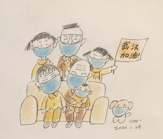 抗击疫情系列漫画⑦疫情无情人有情沪上画家在行动