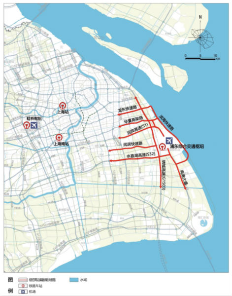 临港新片区轨交线规划连接上海东站和浦东机场t3航站楼未来15分钟通达