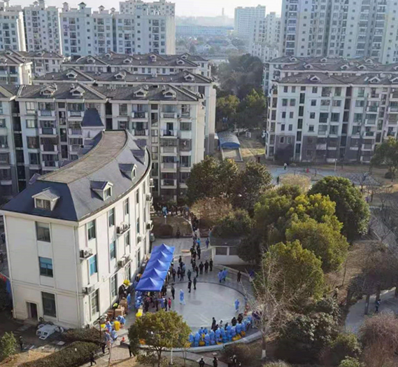 列入中风险地区的新高苑一期第二次核酸检测即将启动
